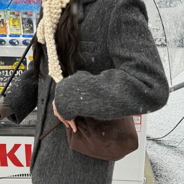 케이클럽 울 싱크 오버핏 자켓 차케