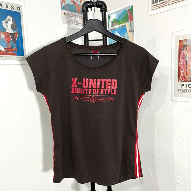 엑스유나이티드 프린팅 반팔 티셔츠