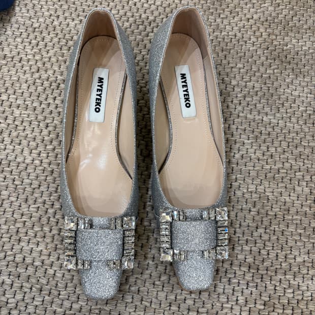마이아이코 구두 실버 250 새상품