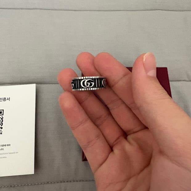 구찌 더블G반지 15호