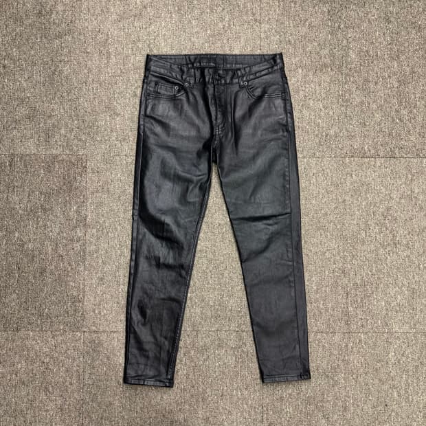 블랙 스키니 코팅진 (32)  