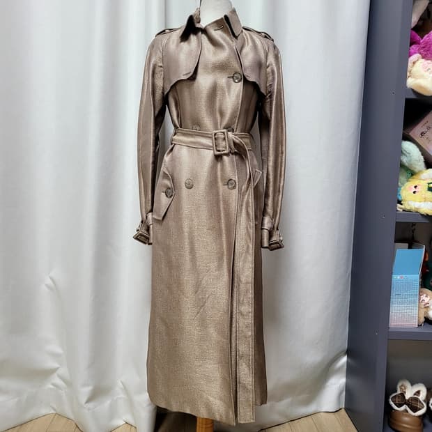 구찌 실크 트렌지코트