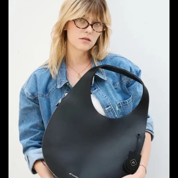 디발리쎄 뮤즈 피쉬볼 레더 숄더백