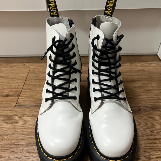 닥터마틴 제이든 화이트 플랫폼 부츠 UK5