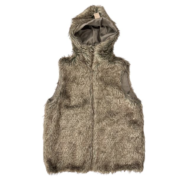 COMME CA ISM 꼼사이즘 퍼 후드 베스트