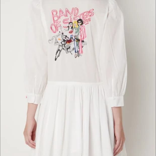 쟈딕앤볼테르 프린팅 코튼 원피스 M사이즈