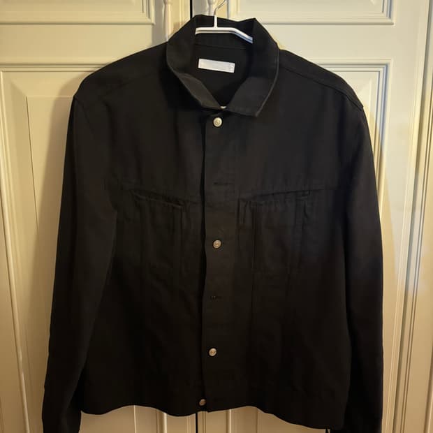 아이엘 데님 자켓 블랙