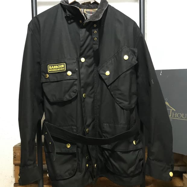 Barbour A7 belted jacket