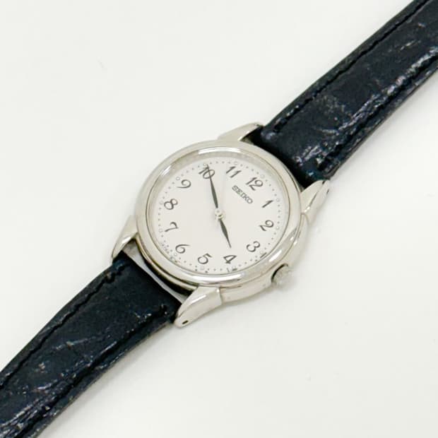 seiko / 세이코 라운드 실버 쿼츠 시게