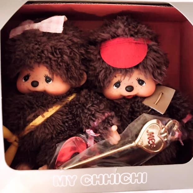 고전 몬치치 마이치치 35주년 인형 세트
