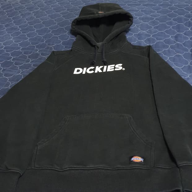 디키즈 레터링 로고 후드티 블랙 (S)