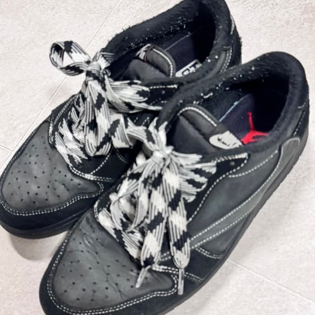 (거의새것) 나이키 스캇 블랙팬텀 265