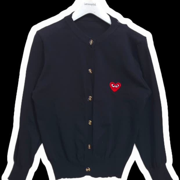 여 44 꼼데가르송 가디건 