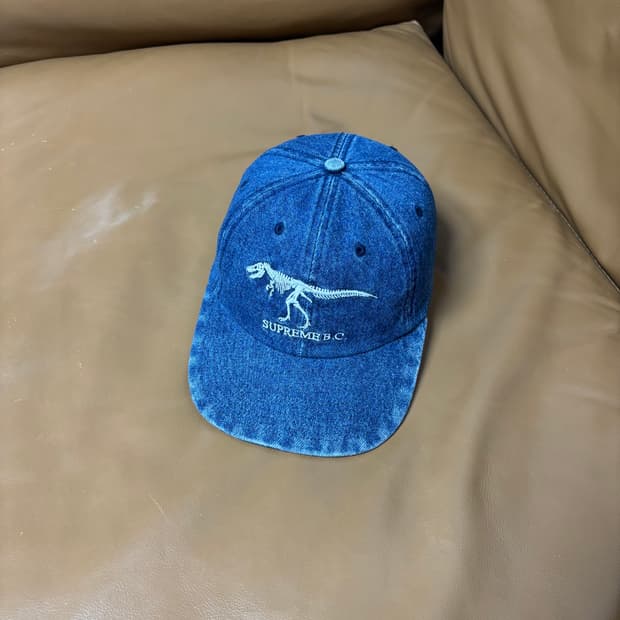 슈프림 6패널 볼캡 모자 쥬라기 데님