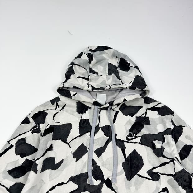 나이키 퓨추라 달마시안 패턴 오레오 후드티 (L)