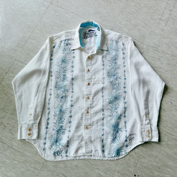 타미바하마 Tommy Bahama 린넨 프린트 셔츠 (XL / 릴렉스핏)