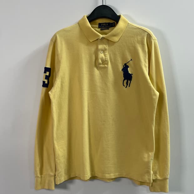 폴로 랄프로렌 빅포니 노랑 pk 긴팔티 (on.352)