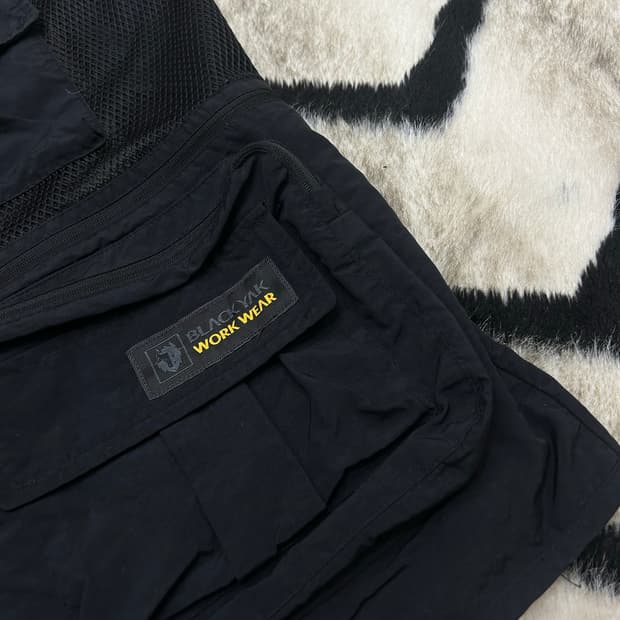 [XL]블랙야크 워크웨어 망사 베스트/블랙