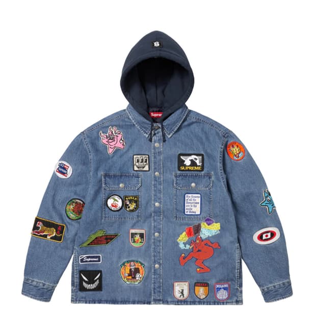 슈프림 패치스 후드 집업