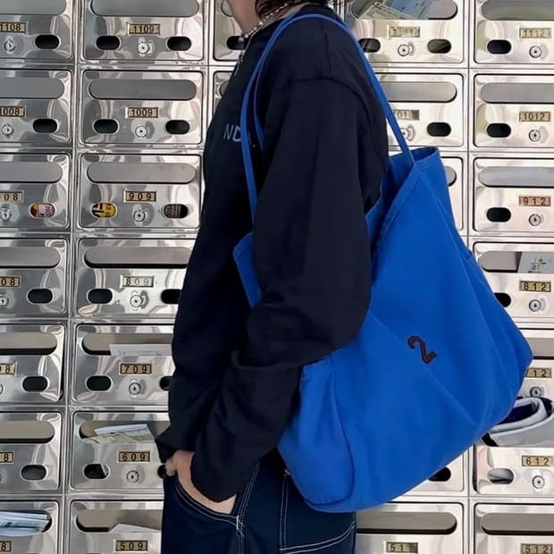 Aeth Hard piece mail bag_blue