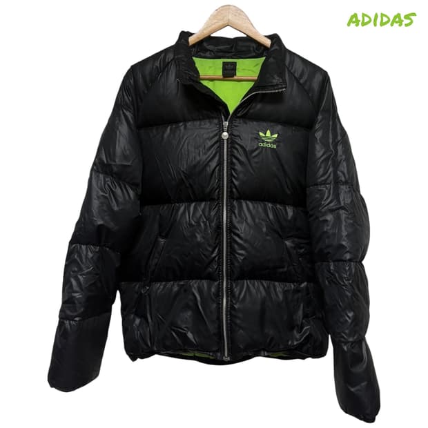 3702 아디다스 블랙 오리털 덕다운 패딩