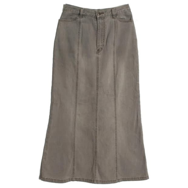 SILCAT 데님 롱 스커트