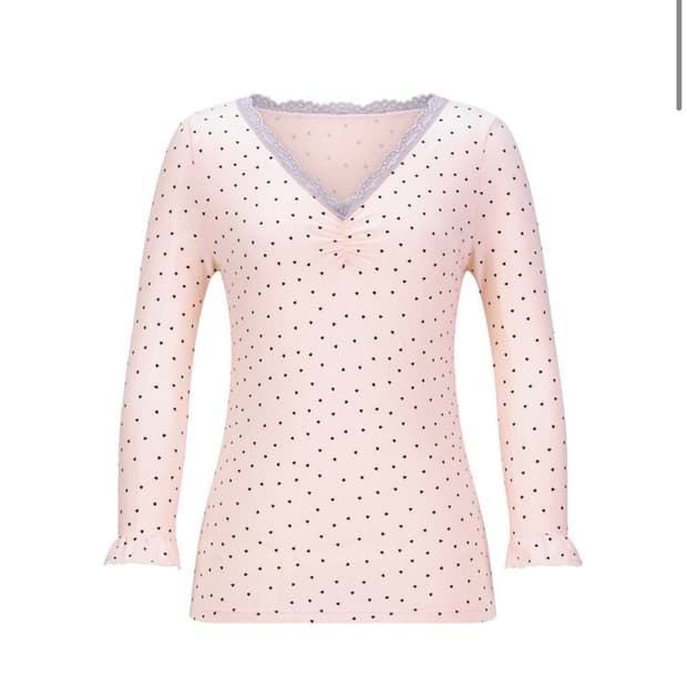 샵페어리 mini heart lace top (light pink)