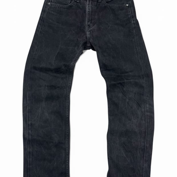 리바이스 505 흑청 데님 