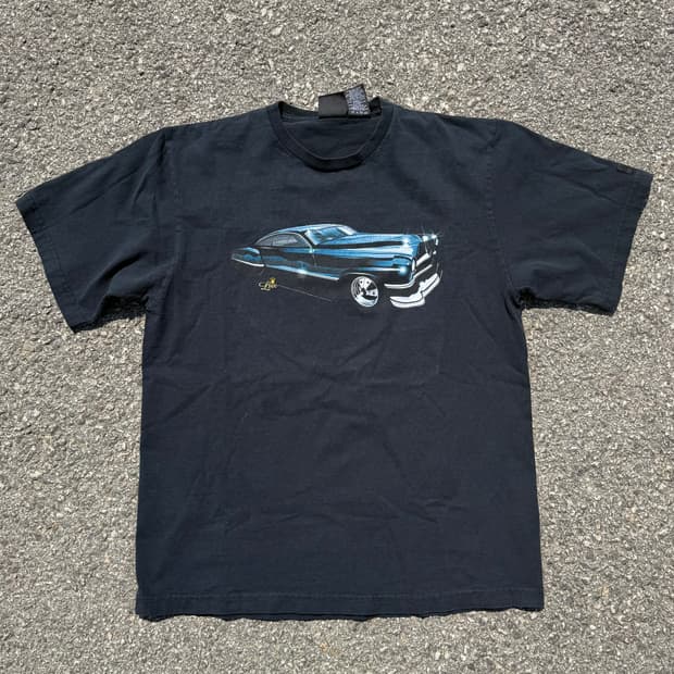 90s Hot rod made in usa old car t shirt