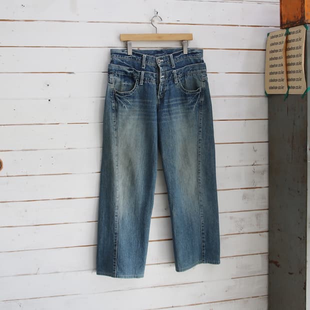 (착용컷) airwalk 데님 팬츠 (남성용 33.5)