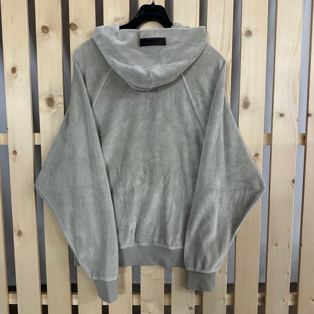 (S) 피어오브갓 에센셜 베이지 벨벳 래글런 후드티