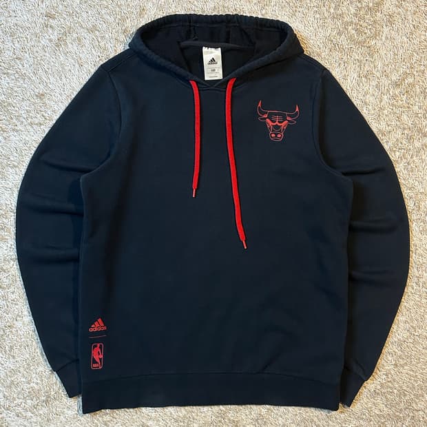아디다스 X NBA 시카고 불스 후드티 블랙