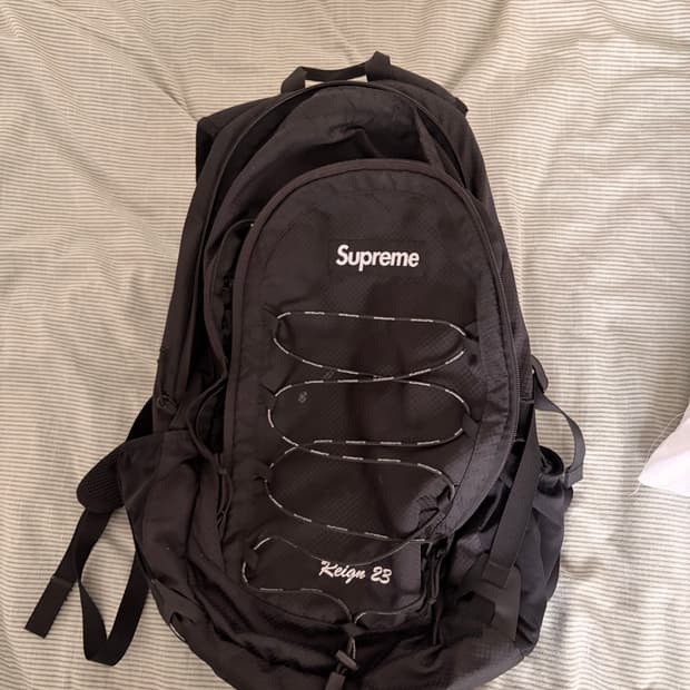 슈프림 백팩 블랙 - 22SS supreme Backpack black