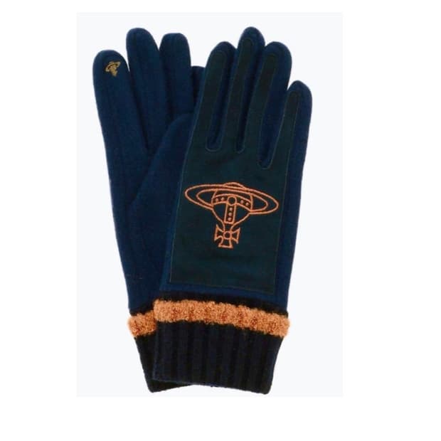 비비안 웨스트우드 빅 orb 저지 글러브 네이비 (새상품)