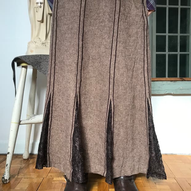 vintage wool lace skirt (26inch)