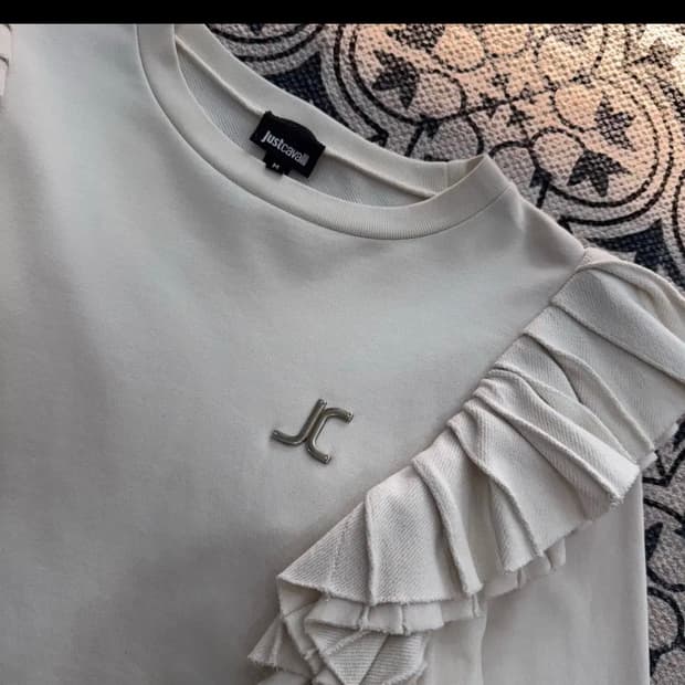 justcavalli 저스트가발리 러플 스웨트
