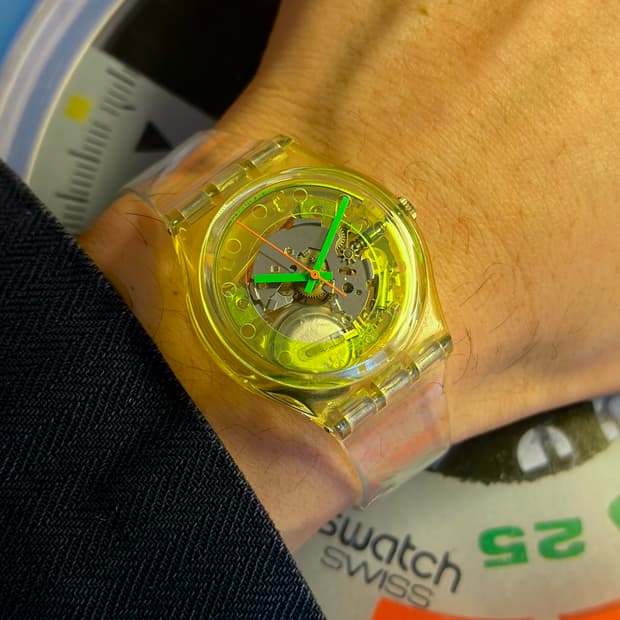 91년판) 빈티지 스와치 클리어 BERMUDAS