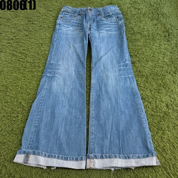 톰보이 플레어핏 데님 팬츠