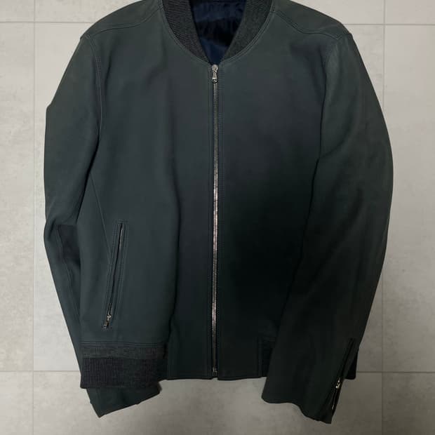 솔리드옴므 램스킨 스웨이드 자켓