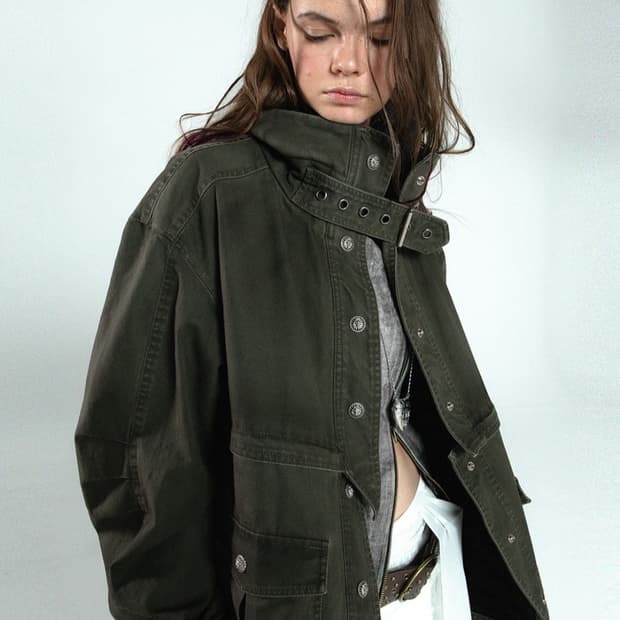 테스트메커니즘 퀄팅 워싱 자켓 야상