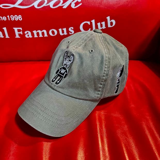 라이프워크 카키 워시드 시그니쳐 패치 볼캡Free 