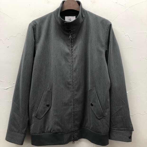 타케오 키쿠치 스트라이프 해링턴 자켓