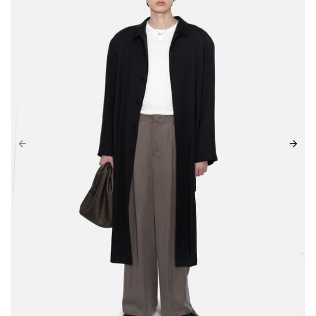아모멘토 큐프로 오버사이즈 트렌치 코트 L