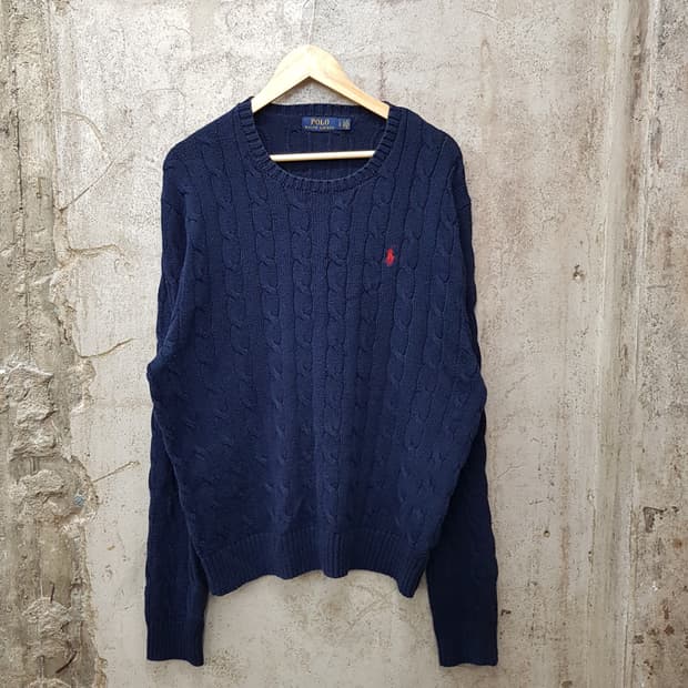 폴로 랄프로렌 클래식 케이블  니트 L사이즈