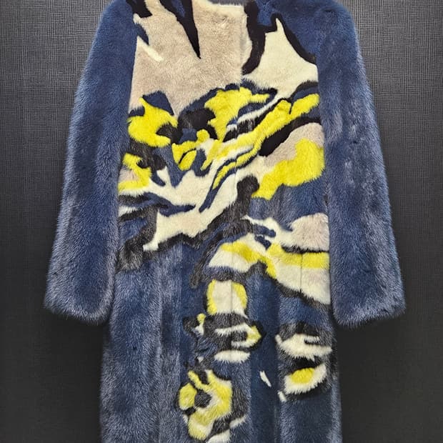 디올 밍크 코트 38 55 M 사이즈