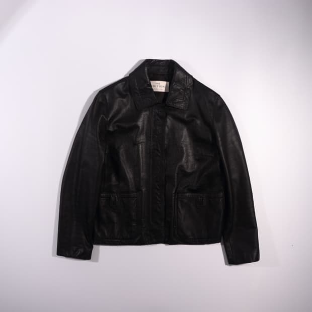 EDITION 버튼 가죽자켓 B506