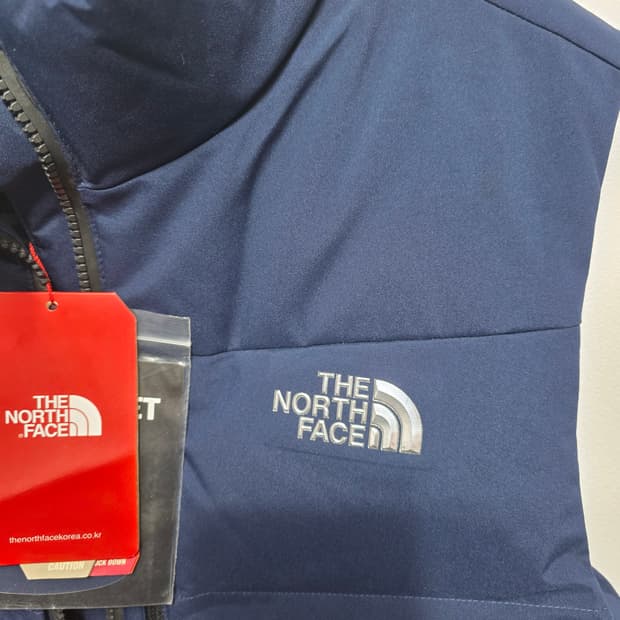 노스페이스 네이비 패딩 조끼