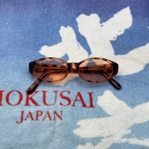 Vintage Leopard Orange Lens Sunglasses