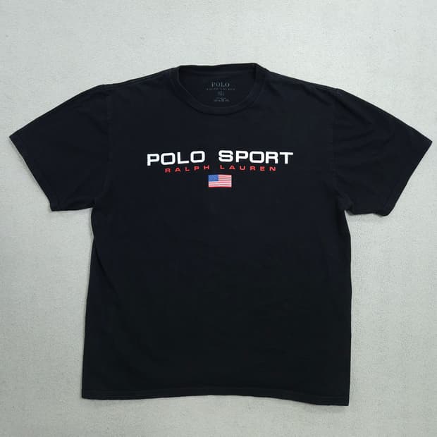 폴로 스포츠 반팔 XL 블랙