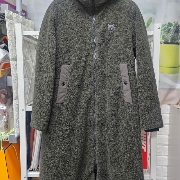 왁 여성 골프후리스 롱후리스 코트 55 후드 롱플리스코트 AD10